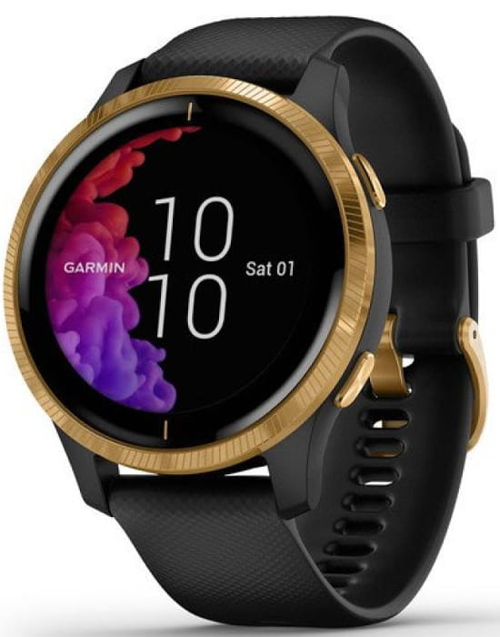 Garmin Garmin Venu 010-02173-33  010-02173-33 электронные мужские часы  циферблат, браслет силикон — вид спереди